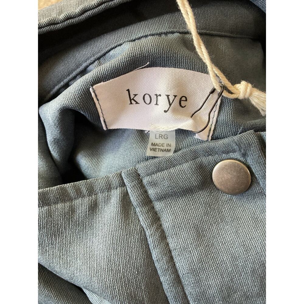 Korye Utility Jacket Womens Size Large Blue Long-Sleeve New With Tags - Picture 4 of 7
